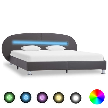 Cadre De Lit Avec Led Sans Matelas Similicuir