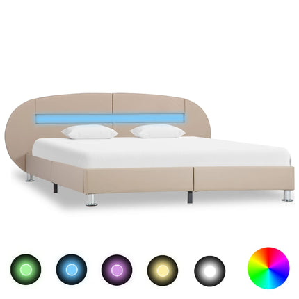 Cadre De Lit Avec Led Sans Matelas Similicuir