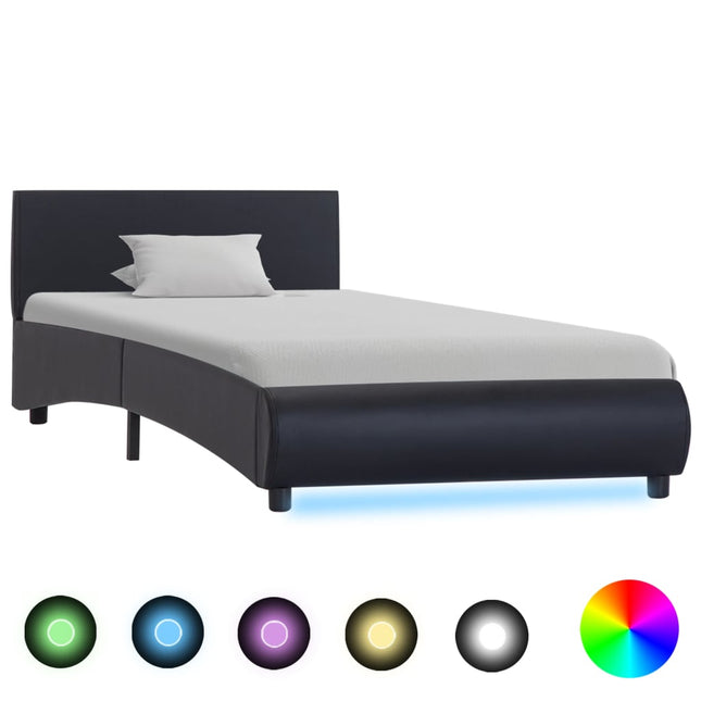 Cadre De Lit Avec Led Sans Matelas Similicuir