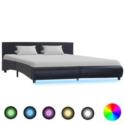 Cadre De Lit Avec Led Sans Matelas Similicuir