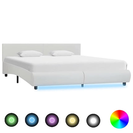 Cadre De Lit Avec Led Sans Matelas Similicuir