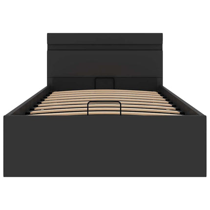 Cadre De Lit À Rangement Hydraulique Sans Matelas Avec Led