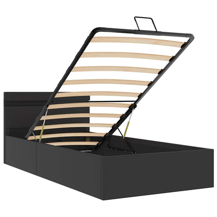 Cadre De Lit À Rangement Hydraulique Sans Matelas Avec Led