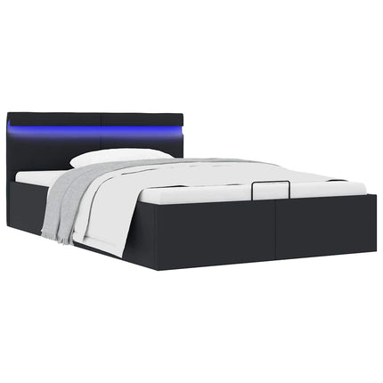 Cadre De Lit À Rangement Hydraulique Sans Matelas Avec Led