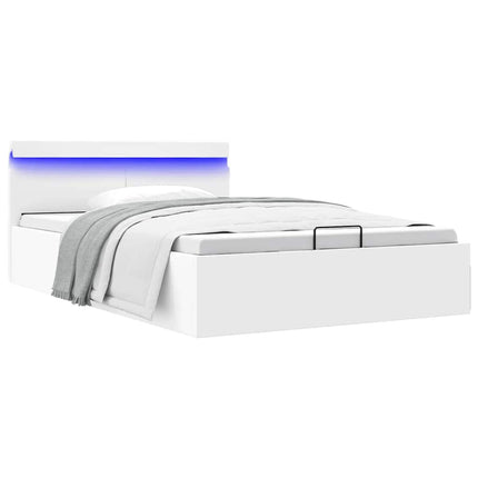 Cadre De Lit À Rangement Hydraulique Sans Matelas Avec Led