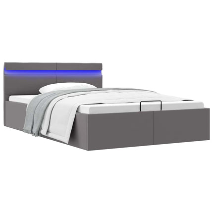 Cadre De Lit À Rangement Hydraulique Sans Matelas Avec Led