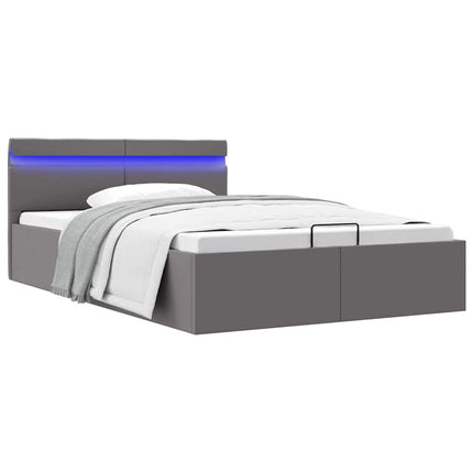 Cadre De Lit À Rangement Hydraulique Sans Matelas Avec Led