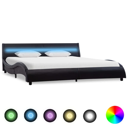 Cadre De Lit Avec Led Similicuir