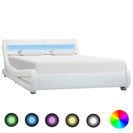 Cadre De Lit Avec Led Sans Matelas Similicuir