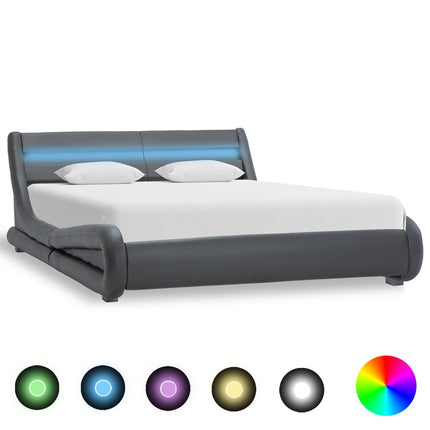 Cadre De Lit Avec Led Sans Matelas Similicuir