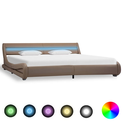 Cadre De Lit Avec Led Sans Matelas Similicuir