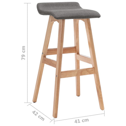 Chaise De Bar Gris Foncé Tissu