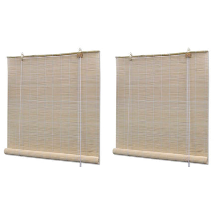 Stores À Rouleau Bambou Naturel 2 Pcs 120X160 Cm
