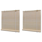 Stores À Rouleau Bambou Naturel 2 Pcs 120X160 Cm