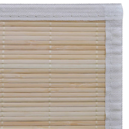 Tapis Rectangulaires Bambou Naturel 2 Pcs 120X180 Cm