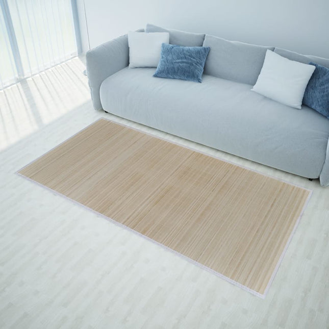 Tapis Rectangulaires Bambou Naturel 2 Pcs 120X180 Cm