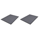 Paillassons 2 Pcs Pvc Gris 90X60 Cm