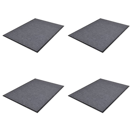 Paillassons 2 Pcs Pvc Gris 90X60 Cm