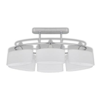 Plafonnier Avec Abat-Jours En Verre Ellipsoïde 2 Pcs E14