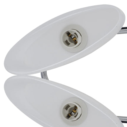Plafonnier Avec Abat-Jours En Verre Ellipsoïde 2 Pcs E14