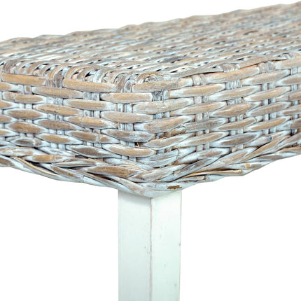 Banc 160 Cm Rotin Naturel Kubu Et Bois De Manguier Massif