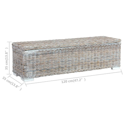 Boîte De Rangement 120 Cm Rotin Naturel Kubu Et Manguier