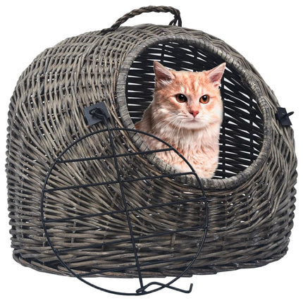 Cage De Transport Pour Chats Saule Naturel