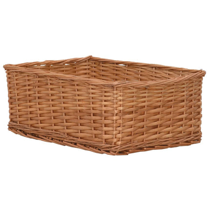 Ensemble De Paniers Gigognes 4 Pcs Marron Saule