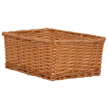 Ensemble De Paniers Gigognes 4 Pcs Marron Saule