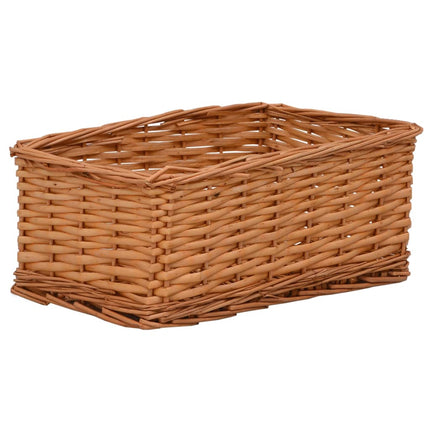 Ensemble De Paniers Gigognes 4 Pcs Marron Saule