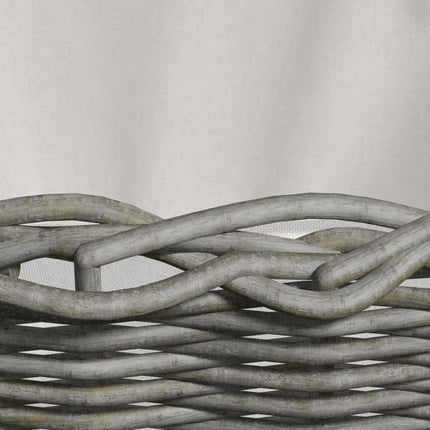 Panier À Bois De Chauffage Avec Poignées 59X42X28 Cm Gris Saule