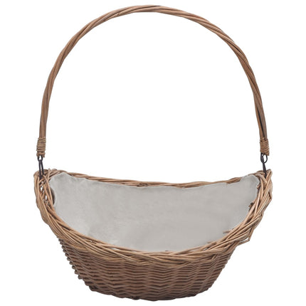 Panier À Bois De Chauffage Avec Poignée 57X46,5X52 Cm Marron