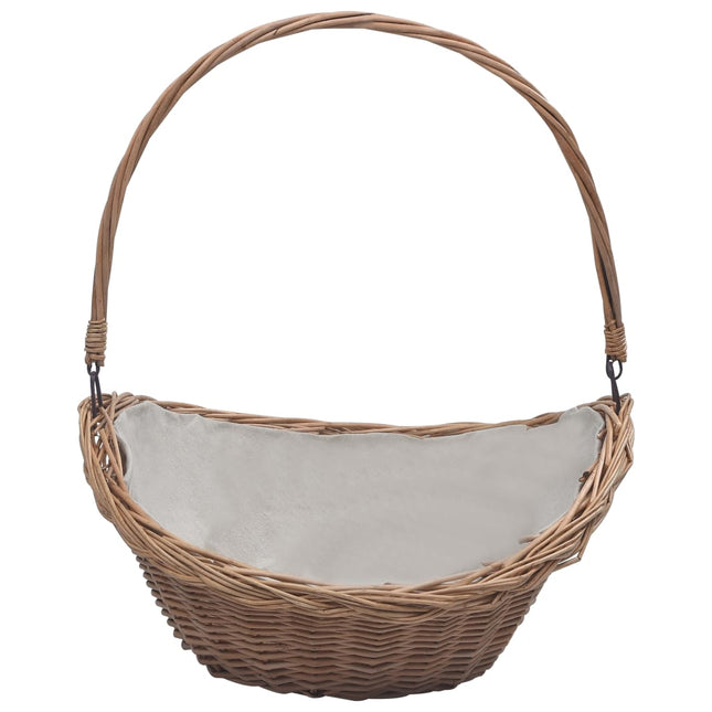Panier À Bois De Chauffage Avec Poignée 57X46,5X52 Cm Marron
