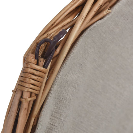 Panier À Bois De Chauffage Avec Poignée 57X46,5X52 Cm Marron
