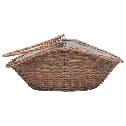 Panier À Bois De Chauffage Avec Poignée 60X44X55 Cm Saule