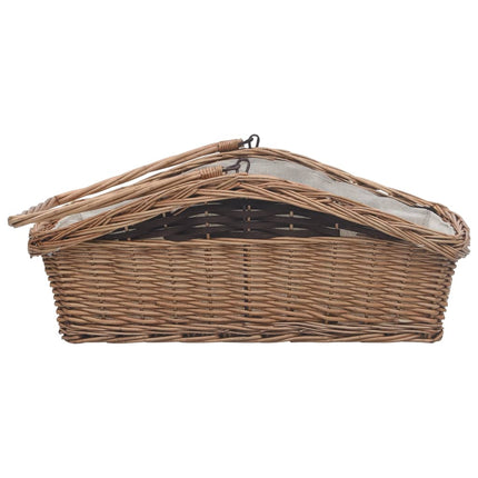 Panier À Bois De Chauffage Avec Poignée 61,5X46,5X58 Cm Marron