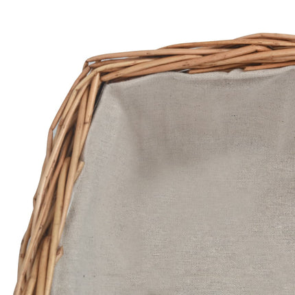 Panier À Bois De Chauffage Avec Poignée 61,5X46,5X58 Cm Marron