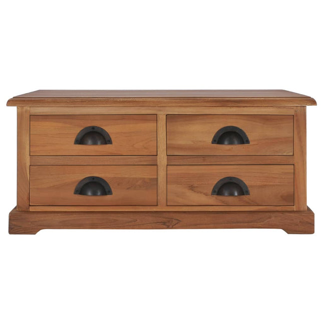 Table Basse 68X68X30 Cm Bois De Teck Solide
