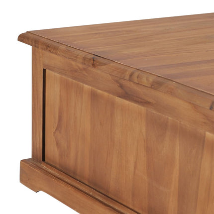 Table Basse 68X68X30 Cm Bois De Teck Solide