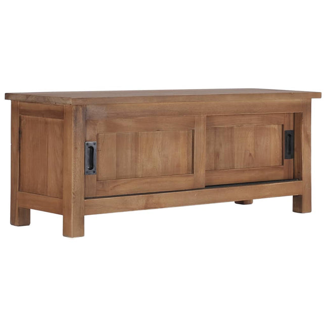 Meuble Tv 90X30X35 Cm Bois De Teck Massif
