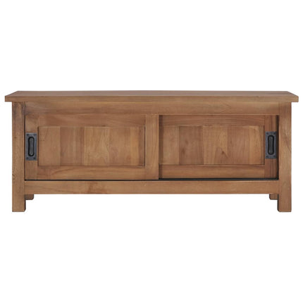 Meuble Tv 90X30X35 Cm Bois De Teck Massif