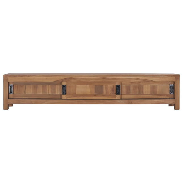Meuble Tv 150 X 30 X 30 Cm Bois De Teck Massif