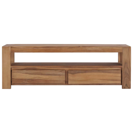 Meuble Tv 120 X 30 X 40 Cm Bois De Teck Massif