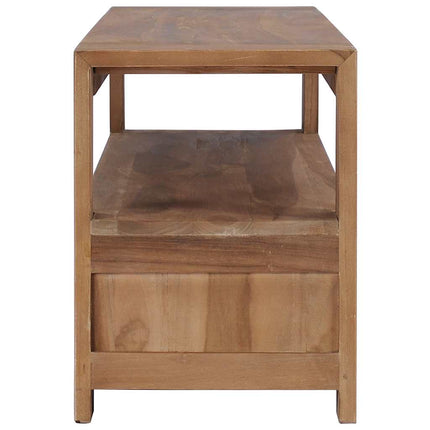 Meuble Tv 120 X 30 X 40 Cm Bois De Teck Massif