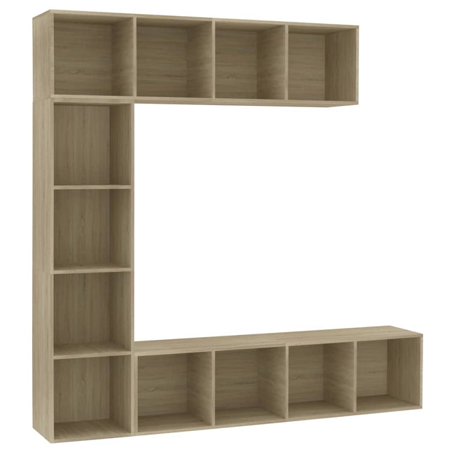 Jeu De Bibliothèque/Meuble Tv 3 Pcs 180X30X180 Cm
