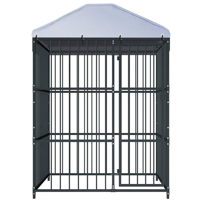 Chenil D'extérieur Avec Toit Pour Chiens 150X150X210 Cm