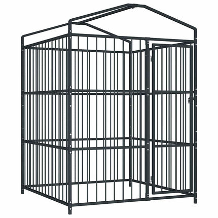 Chenil D'extérieur Avec Toit Pour Chiens 150X150X210 Cm