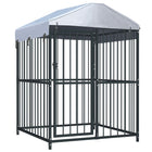 Chenil Extérieur Avec Toit Pour Chiens 120 X 120 X 150 Cm