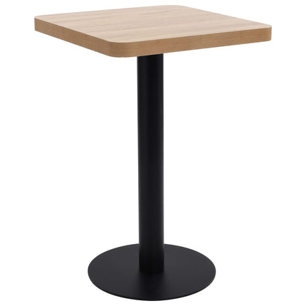 Table De Bistro Marron Clair 50X50 Cm Mdf