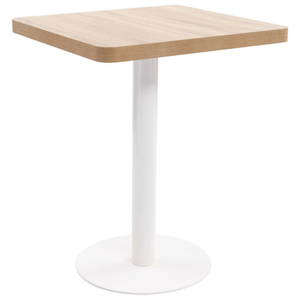 Table De Bistro Marron Clair 50X50 Cm Mdf